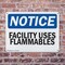 Signmission Facility Uses Flammables OSHA Notice Sign, Plastic, 14in W x 10in L, 2PK OS-2PACK-NS-P-1014-L-12403 - alternate 6